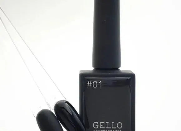 Gello לק ג'ל שחור פחם - 01 - yofinity