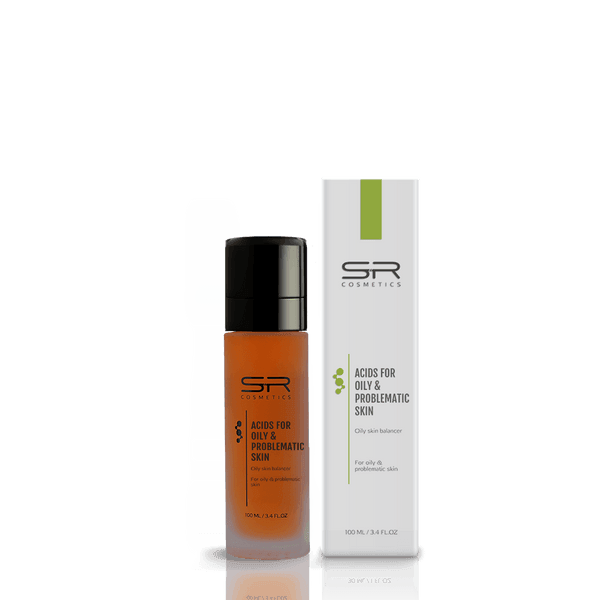 SR Cosmetics פילינג חומצות לעור שמן בעייתי 100 מ"ל - yofinity