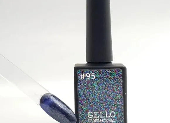 Gello לק ג'ל נצנץ פלאש כחול - 95 - yofinity