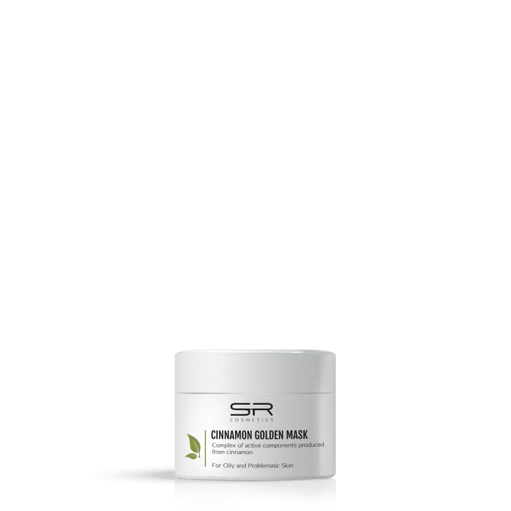 SR Cosmetics מסכת זהב וקינמון-לטיפול בעור האקנתי\בעייתי 250 מ"ל - yofinity