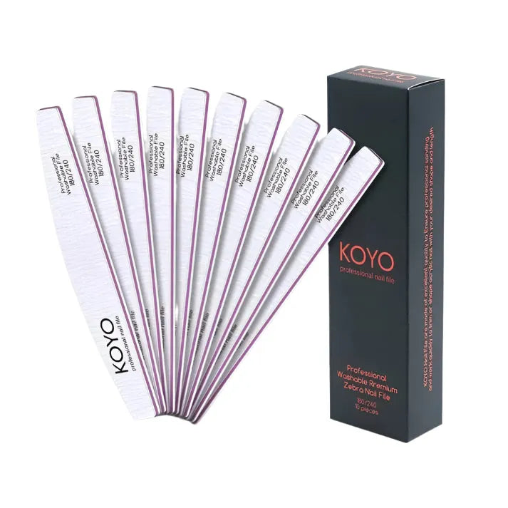 KOYO - KOYO מארז 10 יח פצירות חצי ירח 180/240 - yofinity