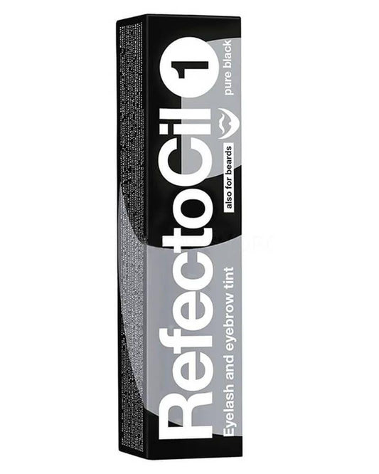 RefectoCil צבע שחור מבריק (1 No) לעיצוב גבות ריסים 15 מ"ל - yofinity