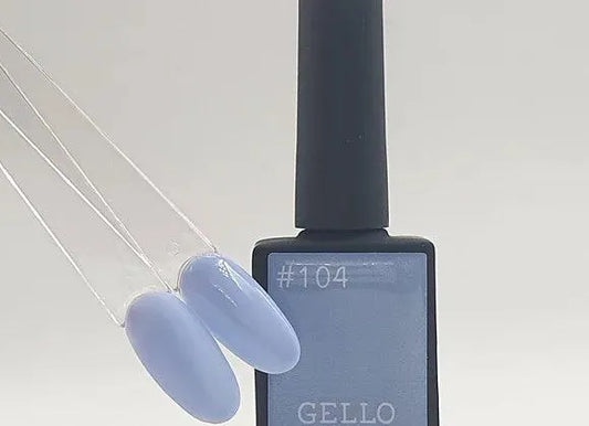 Gello לק ג'ל כחול פסטל - 104 - yofinity