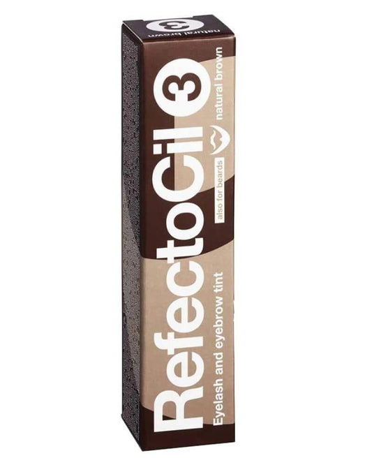 RefectoCil צבע חום טבעי (3 No) לעיצוב גבות 15 מ"ל - yofinity