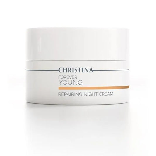 Christina קרם לילה מתקן לחידוש העור מסדרת פוראבר יאנג 50 מ"ל - yofinity