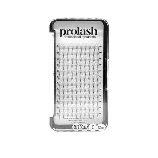 ריסים מניפה מוכנה 6D - Prolash - yofinity