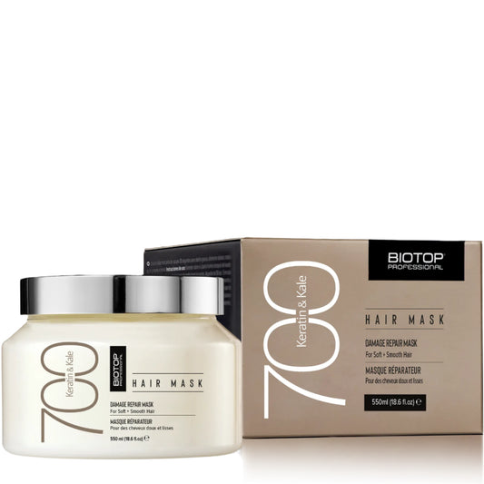 ביוטופ 700 Keratin & Kale Hair Mask - מסיכה לשיער 550 מ"ל