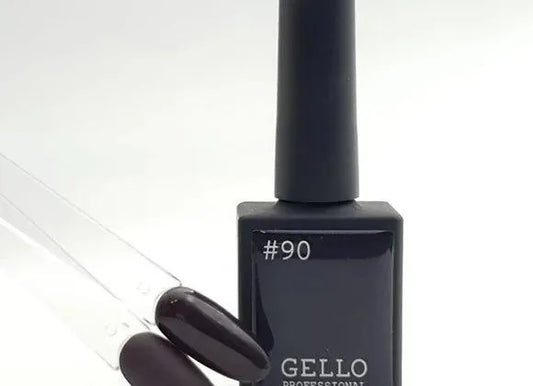 Gello לק ג'ל סגול שחור - 90 - yofinity