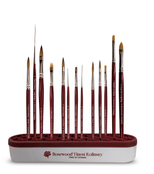 מעמד סיליקון למכחולים מעוצב ROSEWOOD - yofinity
