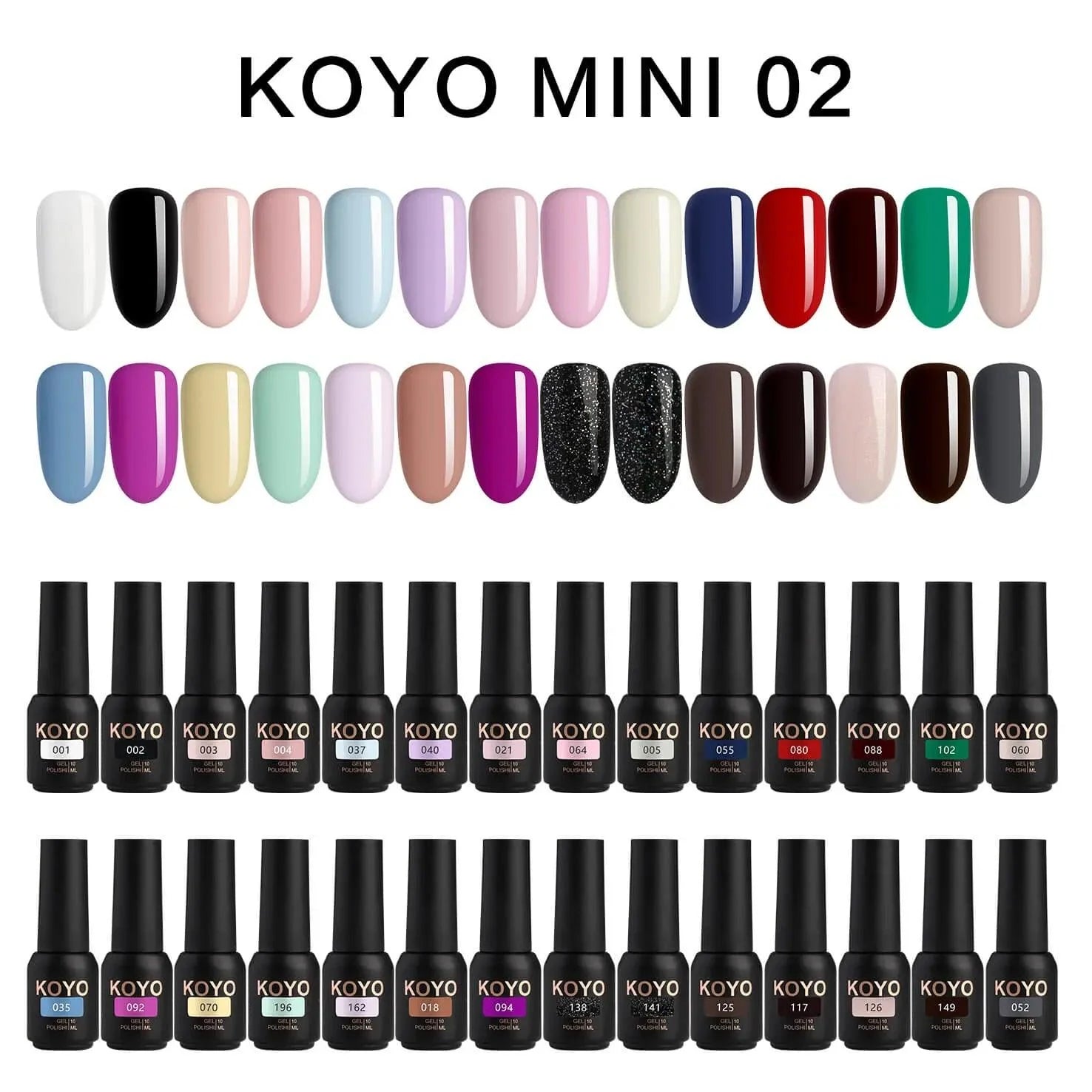KOYO - KOYO מזוודה מיני KOYO 30 גוונים דגם 2 - yofinity