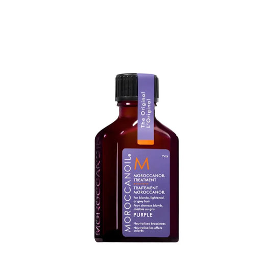 מרוקן אויל Moroccanoil שמן טיפולי סגול לשיער בלונדיני, מובהר או אפור 25 מ"ל - yofinity