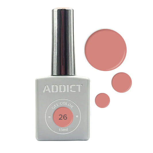 Addict Professional לק ג'ל מספר – 26 15 מ"ל – Addict-yofinity