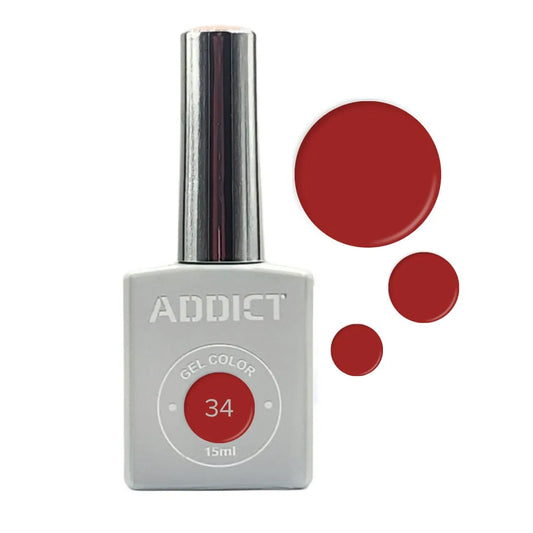 Addict Professional לק ג'ל מספר – 34 15 מ"ל – Addict-yofinity