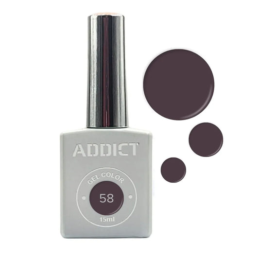Addict Professional לק ג'ל מספר – 58 15 מ"ל – Addict-yofinity