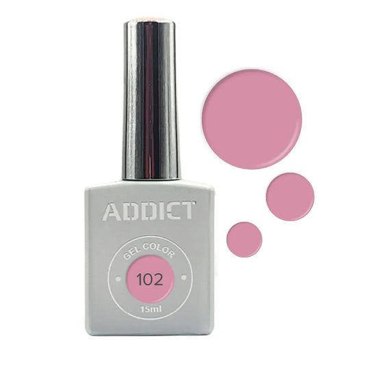 Addict Professional לק ג'ל מספר – 102 15 מ"ל – Addict-yofinity