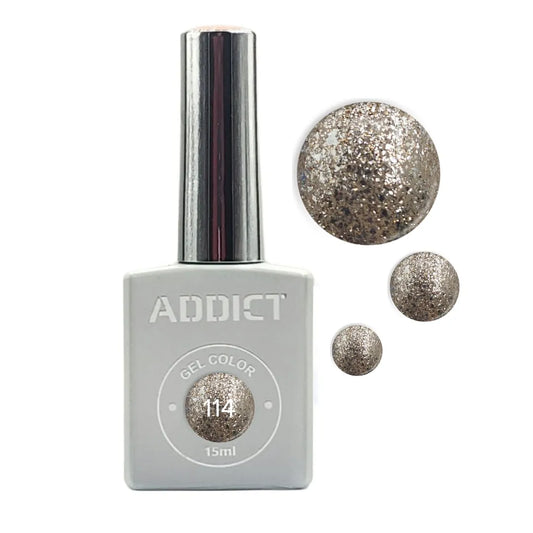 Addict Professional לק ג'ל מספר – 114 15 מ"ל – Addict-yofinity