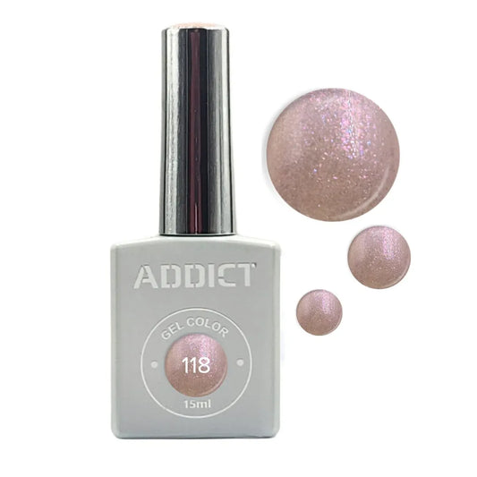 Addict Professional לק ג'ל מספר – 118 15 מ"ל – Addict-yofinity