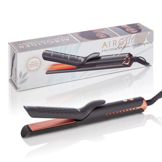 קורטקס AirGlider | 2-in-1 Cool Air Flat Iron/curler- מחליק מסלסל איירגליידר - yofinity