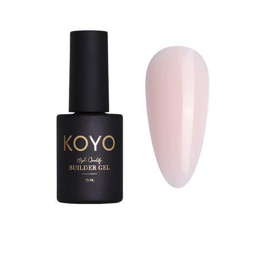 KOYO - KOYO ג’ל בנייה 15 מ"ל - Clear Pink - yofinity