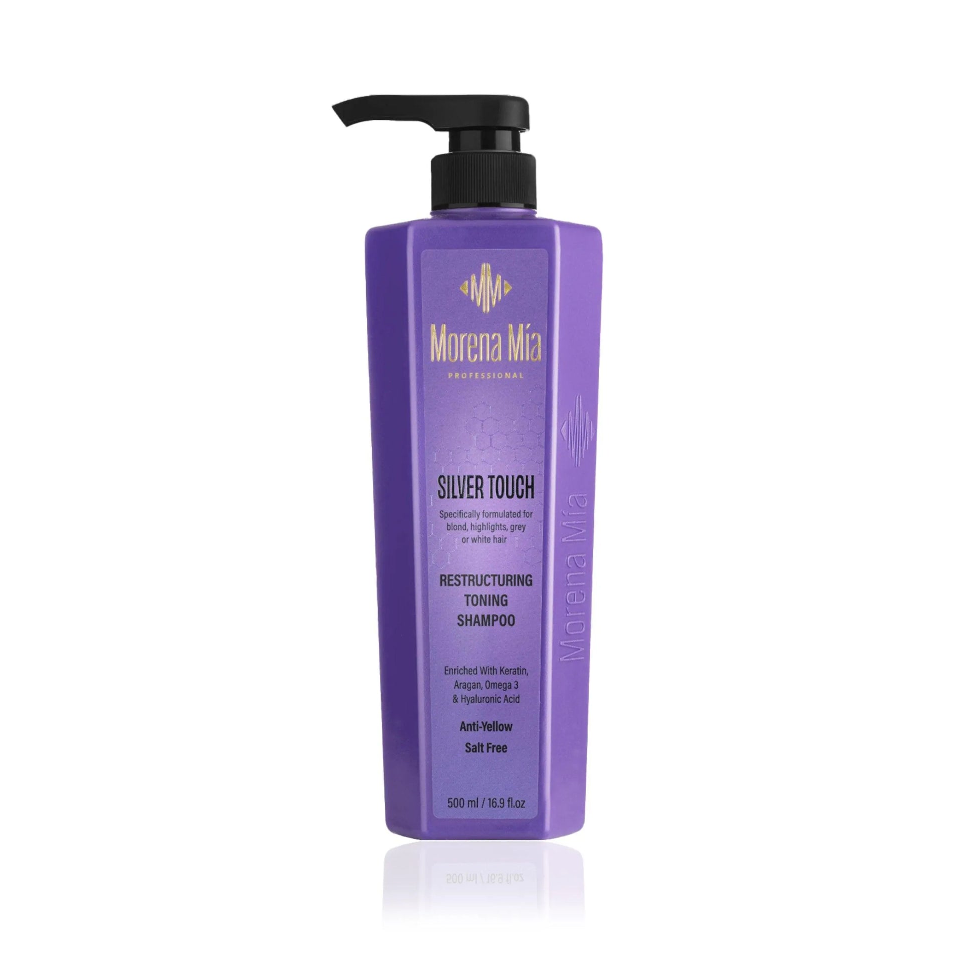 שמפו סילבר טאצ'- Silver Touch Shampoo - Morena Mia 500 מ"ל - yofinity