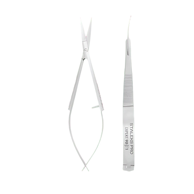 Staleks Professional cuticle micro scissors EXPERT 90 TYPE 1 - yofinity